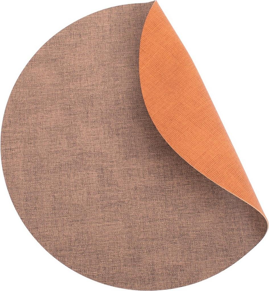 Ronde bruin/cognac placemats Kade171 - Nieuw in verpakking!, Huis en Inrichting, Ophalen of Verzenden, Nieuw, Bord