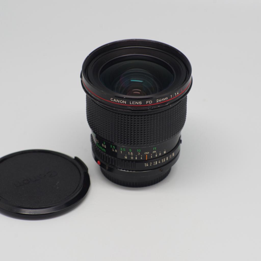 Canon fd 24mm f1.4 L iris defect, Ophalen of Verzenden, Gebruikt