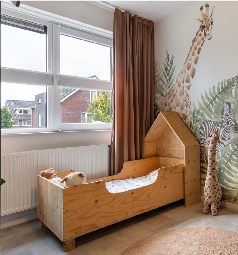 Kinderbed, boekenkast & bureau set, Ophalen, 70 tot 85 cm, Zo goed als nieuw, Lattenbodem