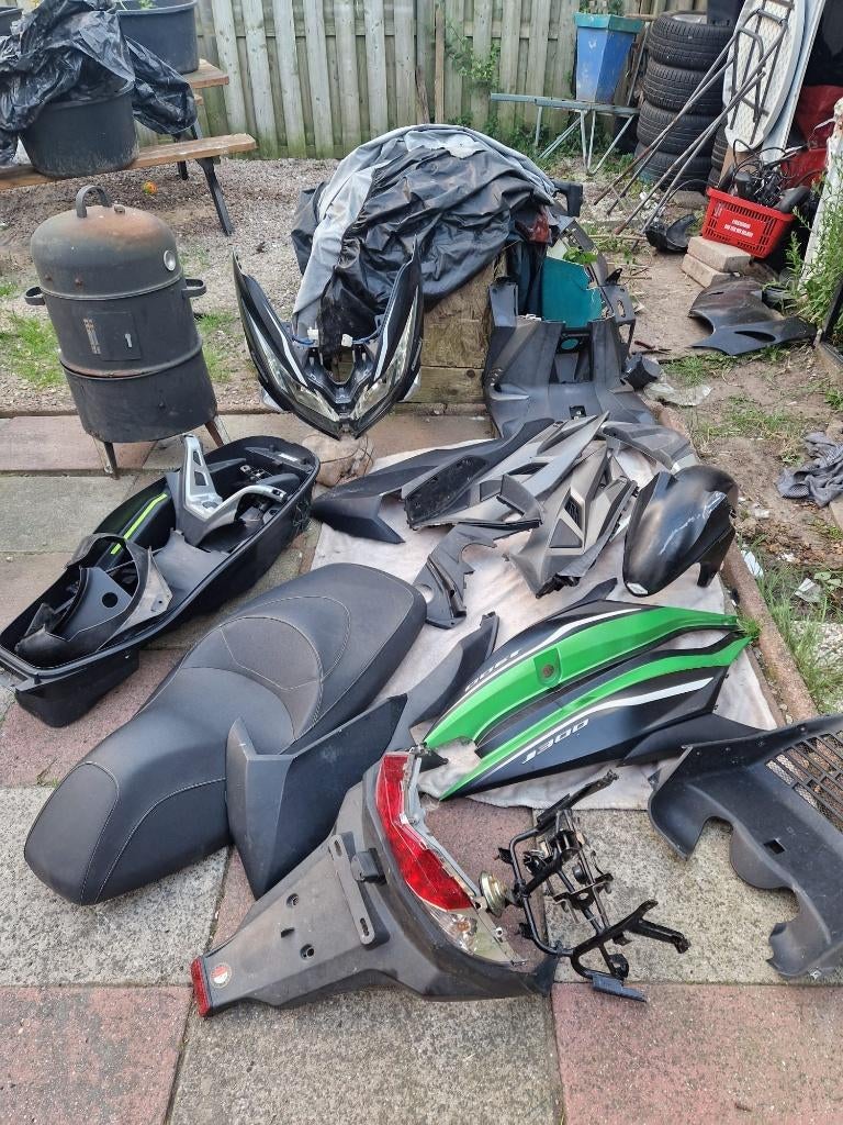 Kappenset kawasaki j300, Ophalen, Zo goed als nieuw, Kap, Overige merken