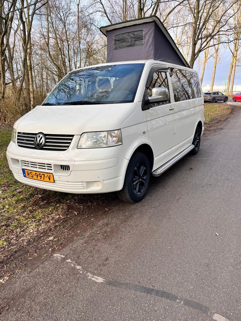 VW T5 Camper 2.5 TDI 2009, Auto's, Volkswagen, Particulier, Transporter, Achteruitrijcamera, Airbags, Airconditioning, Android Auto