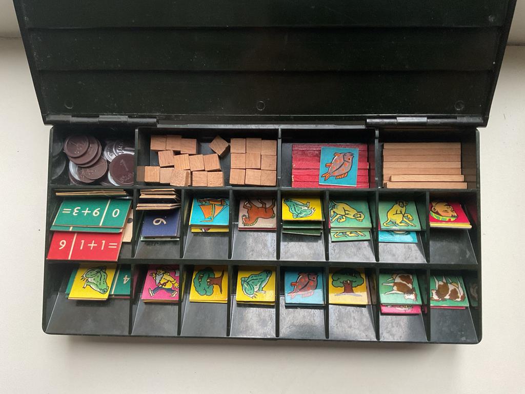Vintage ouden rekendoos, Ophalen of Verzenden