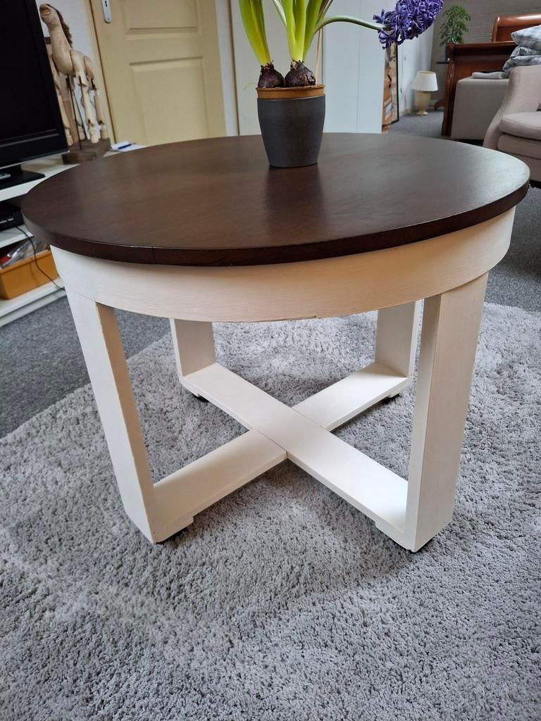 Massief houten salontafel, Ophalen of Verzenden