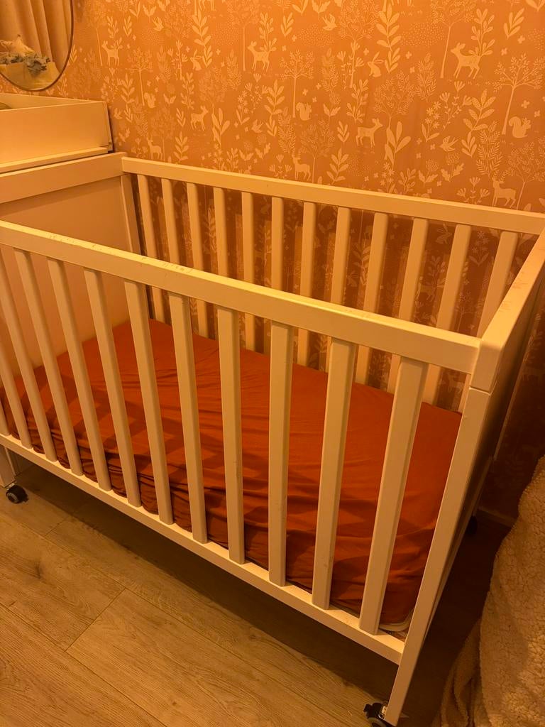 Ikea meegroei ledikant SUNDVIK WIT, Ophalen, Gebruikt, Ledikant