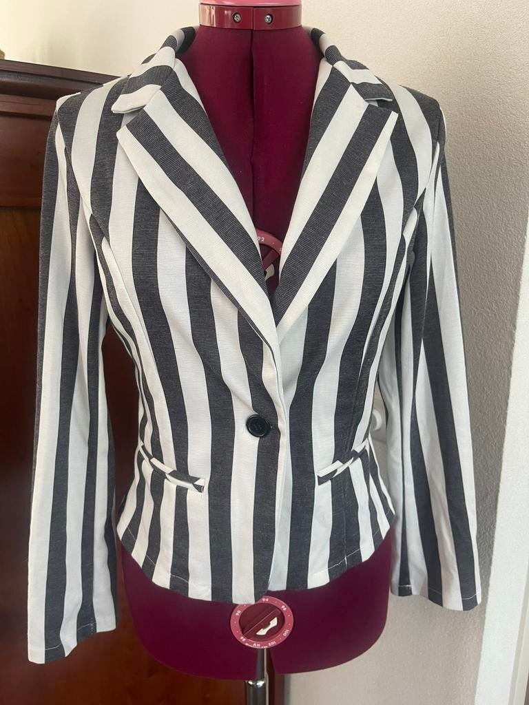 Pescara gestreept hasje maat S, Kleding | Dames, Jasjes, Kostuums en Pakken, Ophalen of Verzenden, Zo goed als nieuw, Maat 38/40 (M)
