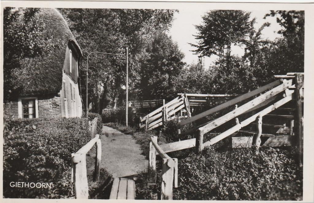 giethoorn- kiekje, Ophalen of Verzenden, 1940 tot 1960, Overijssel