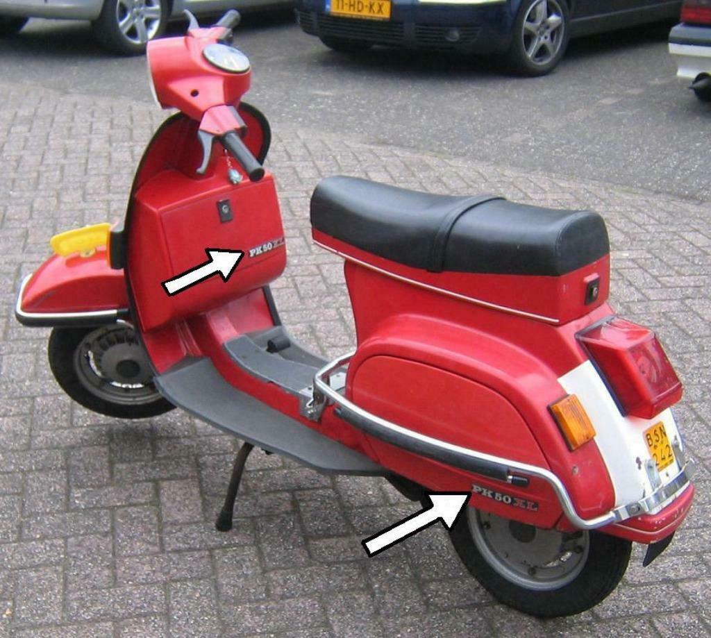 Alle emblemen en logo's voor de Vespa PK50XL en PK 50 S, Ophalen of Verzenden, Nieuw, Frame, Overige merken
