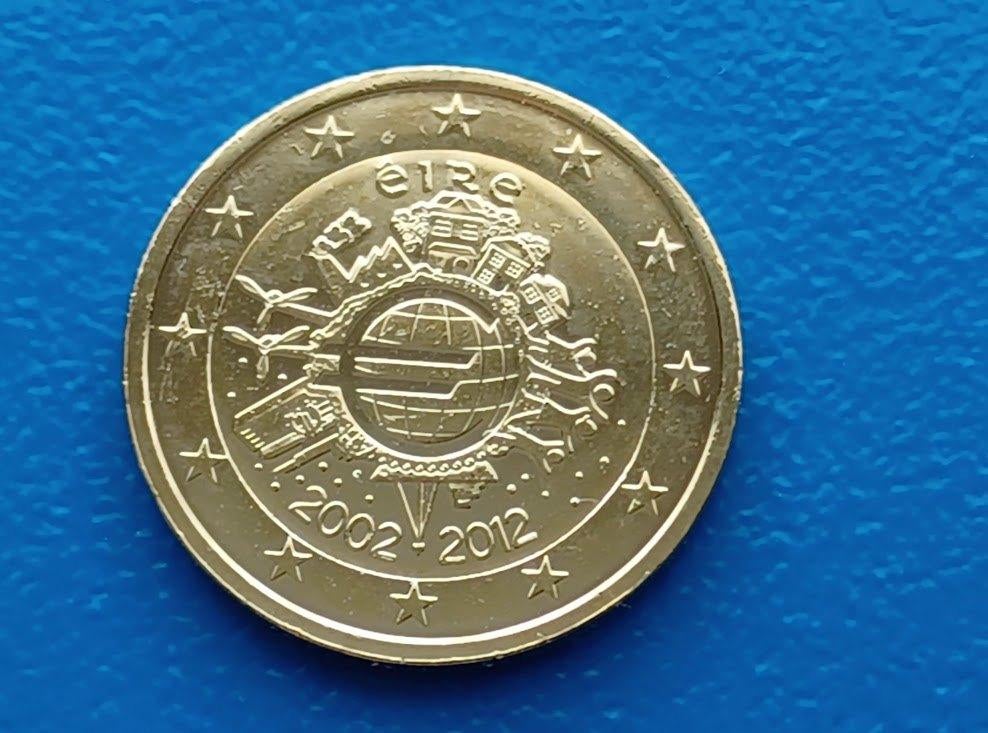 Ierland 2 euro "10 jaar €uro "  - 2012, Postzegels en Munten, Munten | Europa | Euromunten, Ophalen of Verzenden, Ierland, 2 euro