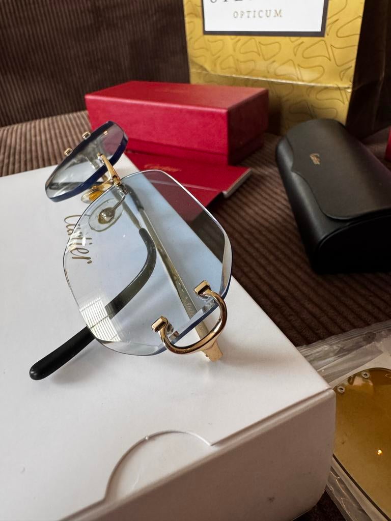 Cartier Piccadilly Gold Bril 2023, Gebruikt, Zonnebril, Overige kleuren, Ophalen
