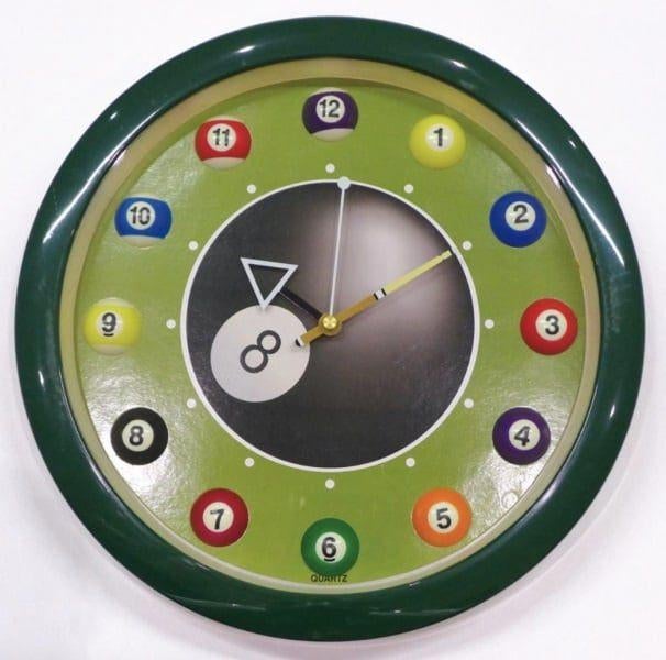 Pool of biljart klok mooie oude klok, Antiek en Kunst, Antiek | Klokken, Ophalen of Verzenden