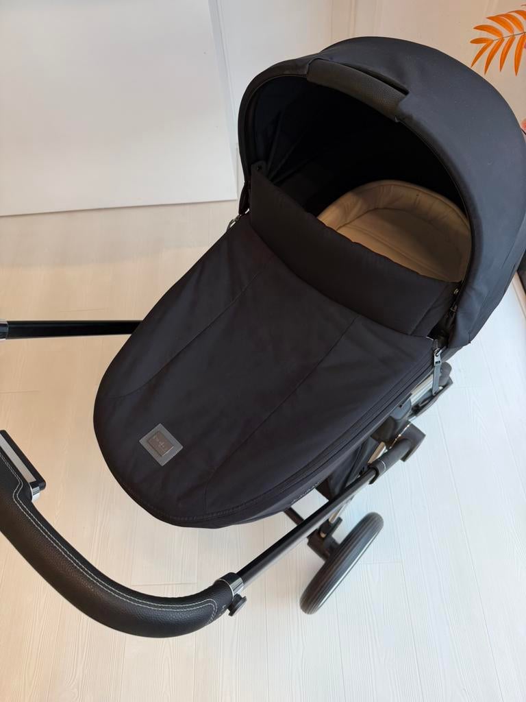 Showmodel Cybex Priam Kinderwagen Chrome Black - Sepia Black, Ophalen, Zo goed als nieuw, Overige merken