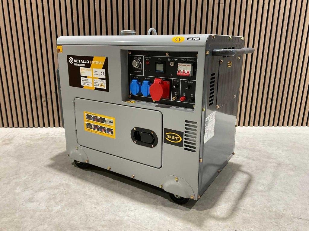 Metallo META-DG5000W diesel Stroomgenerator nieuw in doos ‼️, Ophalen, Dieselolie, Geluidgedempt, Nieuw