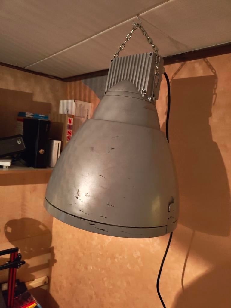 Industriële Gaslamp 150W - Zeer Fel, Huis en Inrichting, Gebruikt, 50 tot 75 cm, Ophalen of Verzenden, Glas