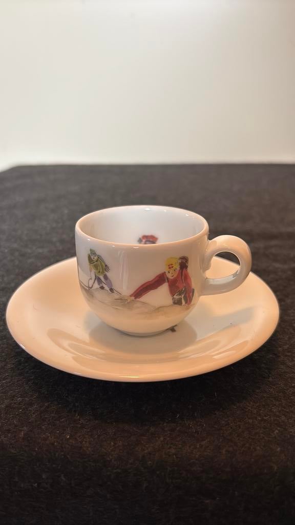 Umundum espresso kopje met schotel, Verzamelen, Ophalen of Verzenden, Zo goed als nieuw, Porselein, Kop en/of schotel