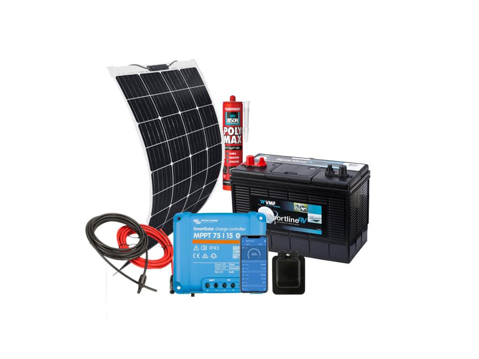 SET AANBIEDING! 120W Zonnepaneel Victron MPPT + toebehoren, Ophalen of Verzenden, Nieuw, Mercedes-Benz