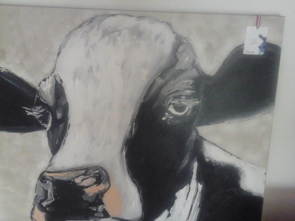 Schilderij Koe door Corrie Leushuis, Antiek en Kunst, Ophalen