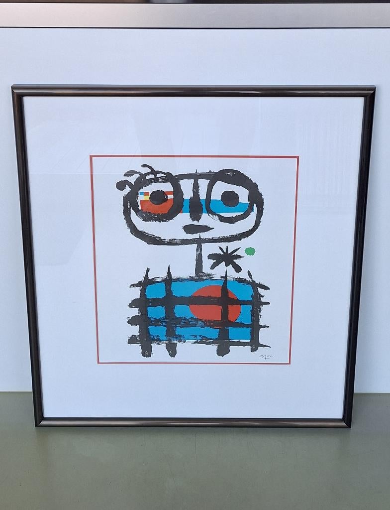 litho zeefdruk Sun Eater after Joan Miró afm. 73,5x81cm, Antiek en Kunst, Kunst | Litho's en Zeefdrukken, Ophalen