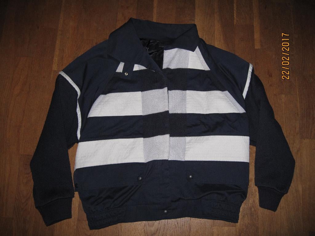 Hucke donkerblauw zomerjack maat L, Maat 52/54 (L), Hucke, Blauw, Ophalen of Verzenden