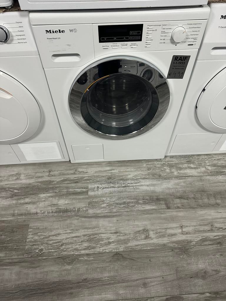 W1 Miele wasmachine W1 8 kg 1600 toeren A+++ gebruikt, Witgoed en Apparatuur, Minder dan 85 cm, 8 tot 10 kg, Refurbished, Ophalen of Verzenden