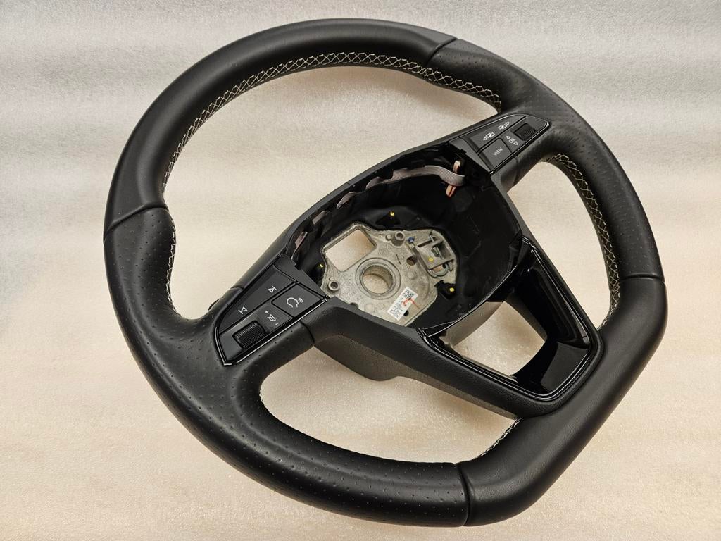 CUPRA SEAT ibiza 6p 6F leon 5F stuur stuurwiel mf leer ZGAN, Auto-onderdelen, Besturing, Ophalen of Verzenden, Gebruikt, Seat
