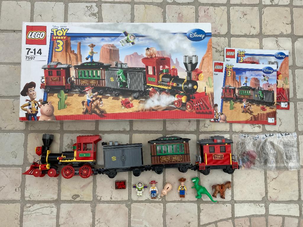 Disney lego toy story 3 7597 wild west treinachtervolging!, Ophalen of Verzenden, Zo goed als nieuw, Complete set, Lego