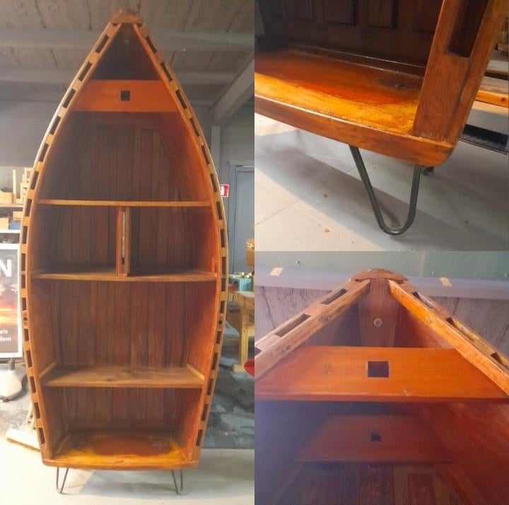 Bootkast gemaakt van een 'Piraatje' zeilboot / upcycling, Ophalen, 25 tot 50 cm, 100 tot 150 cm, 200 cm of meer