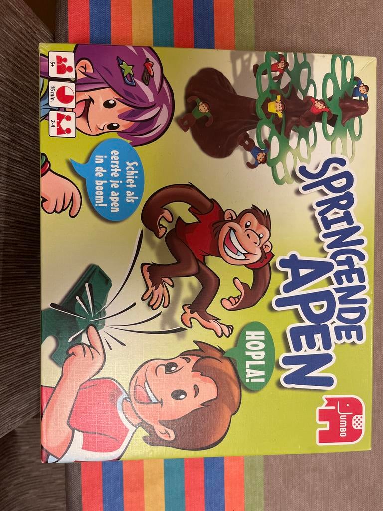 Springende Apen Bordspel - Jumbo, Ophalen of Verzenden, Zo goed als nieuw, Reisspel