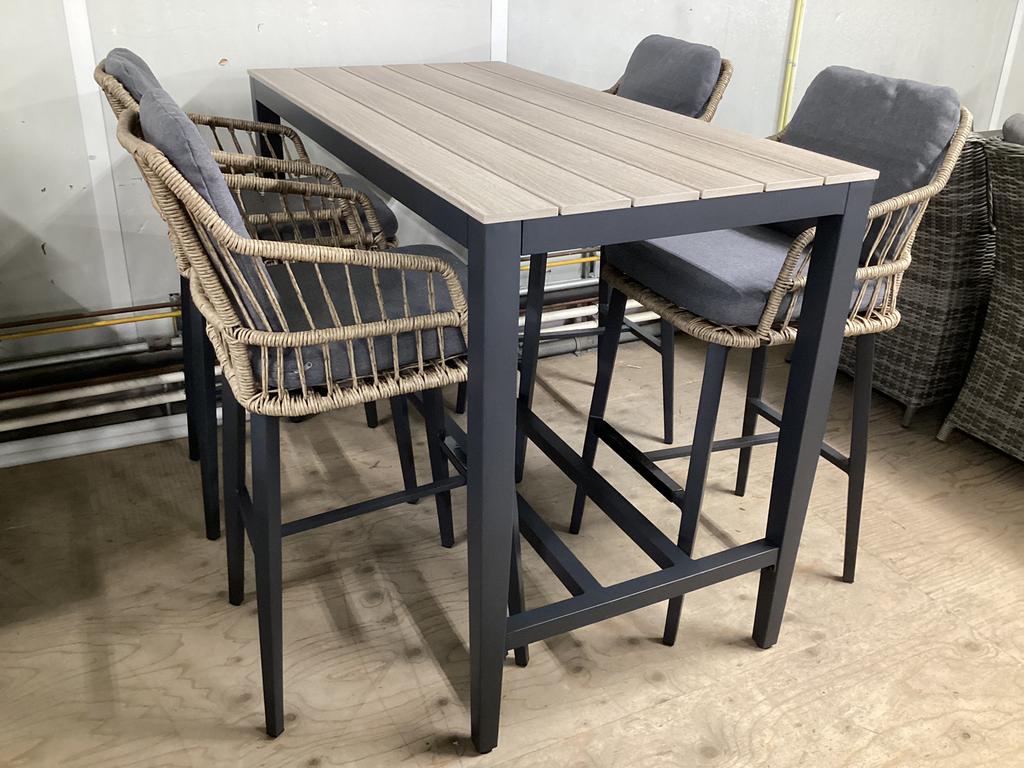 Barset Bartafel Barstoel Tuinset Tuintafel Tuinstoel Tuinset, Ophalen, Nieuw, Kunststof