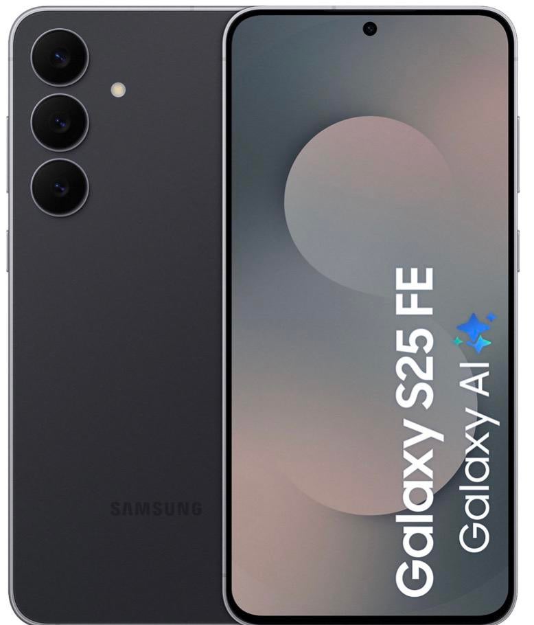SAMSUNG Galaxy S25 FE 5G - 128 GB Zwart factuur + Garantie, Samsung, Zwart, Nieuw, Ophalen of Verzenden