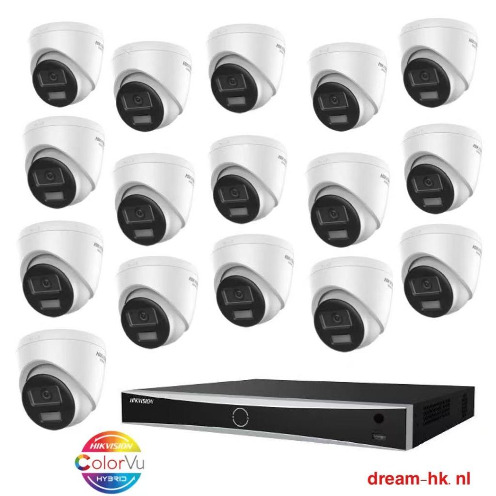 4MP ColorVu Hikvision IP PoE set/NVR+16x ColorVu camera