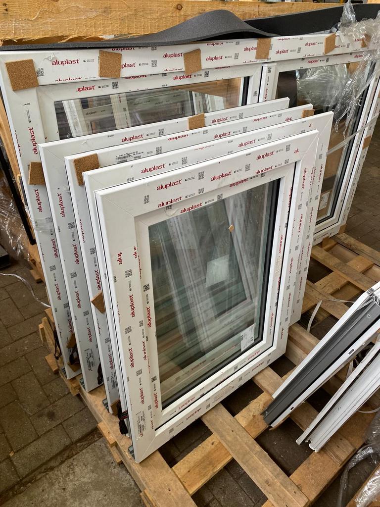 Aluplast deuren in meerdere maten en kunststof kozijnen, 75 tot 150 cm, Kunststof, Deurkozijn, Nieuw