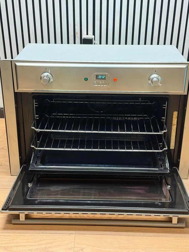 Luxe Boretti inbouwoven RVS multifunctioneel 90x60 cm, Witgoed en Apparatuur, Ovens, Hete lucht, Fornello Esperta, Ophalen of Verzenden