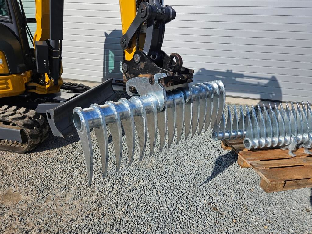 Terreinhark, egalisatiehark, ripper, Ophalen, Graafmachine