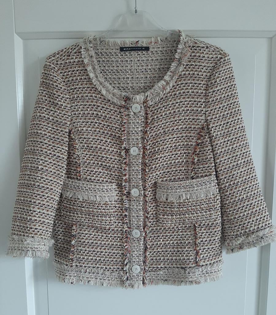 Expresso bouclé jasje maat 38/40, Maat 38/40 (M), Expresso, Ophalen of Verzenden, Zo goed als nieuw
