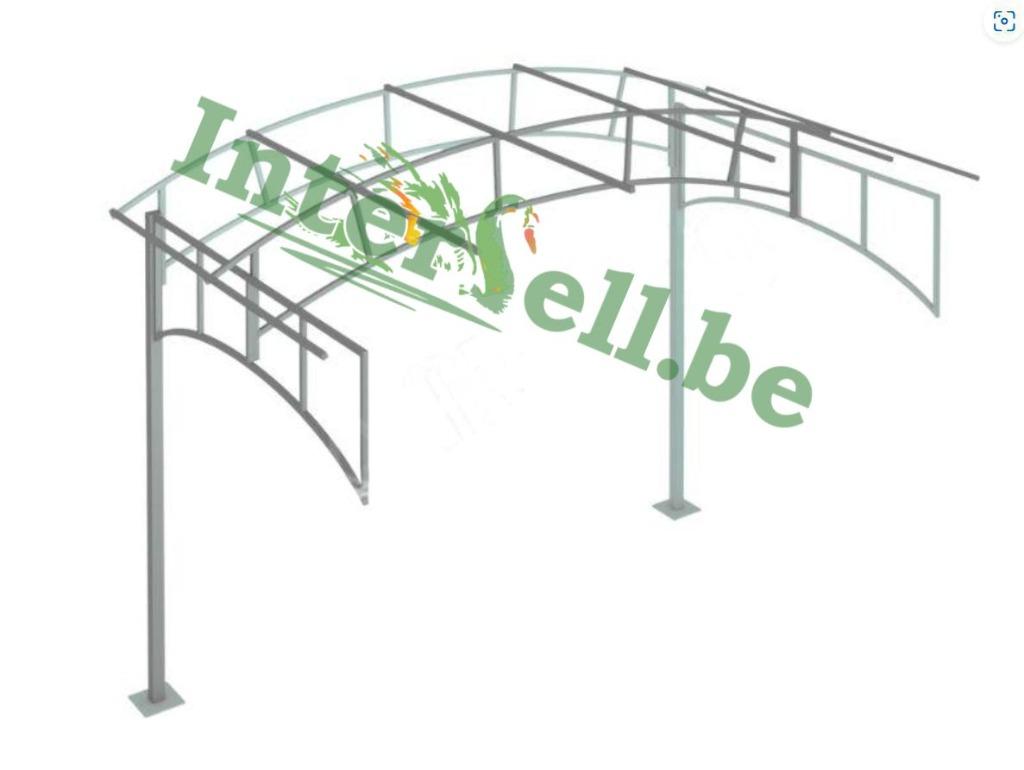 Broeikas Ganzia meerdere maten 6mm poly platen tunnelkas, Tuin en Terras, Kassen, Staal, Polycarbonaat, Verzenden, Kweekkas
