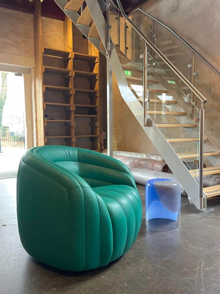 Pode by Leolux fauteuil Balini senso leer NIEUW, Ophalen, Nieuw, 50 tot 75 cm, Leer