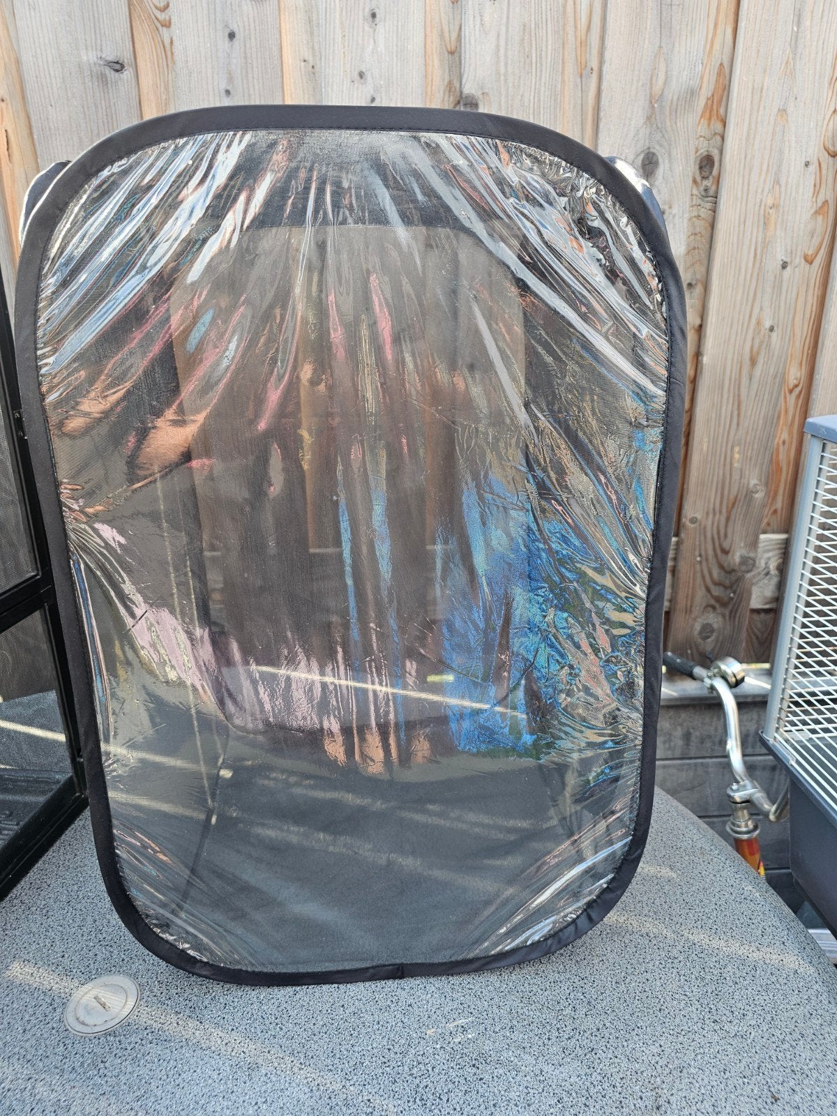 insectennet kooi, Ophalen