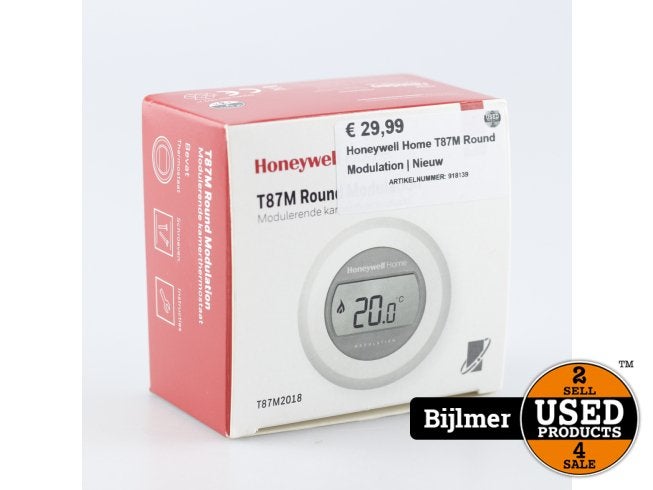 Honeywell Home T87M Round Modulation | Nieuw, Honeywell, Zo goed als nieuw, Support@honeywell.com, 855 S. Mint Street
Charlotte, NC 28202
United States