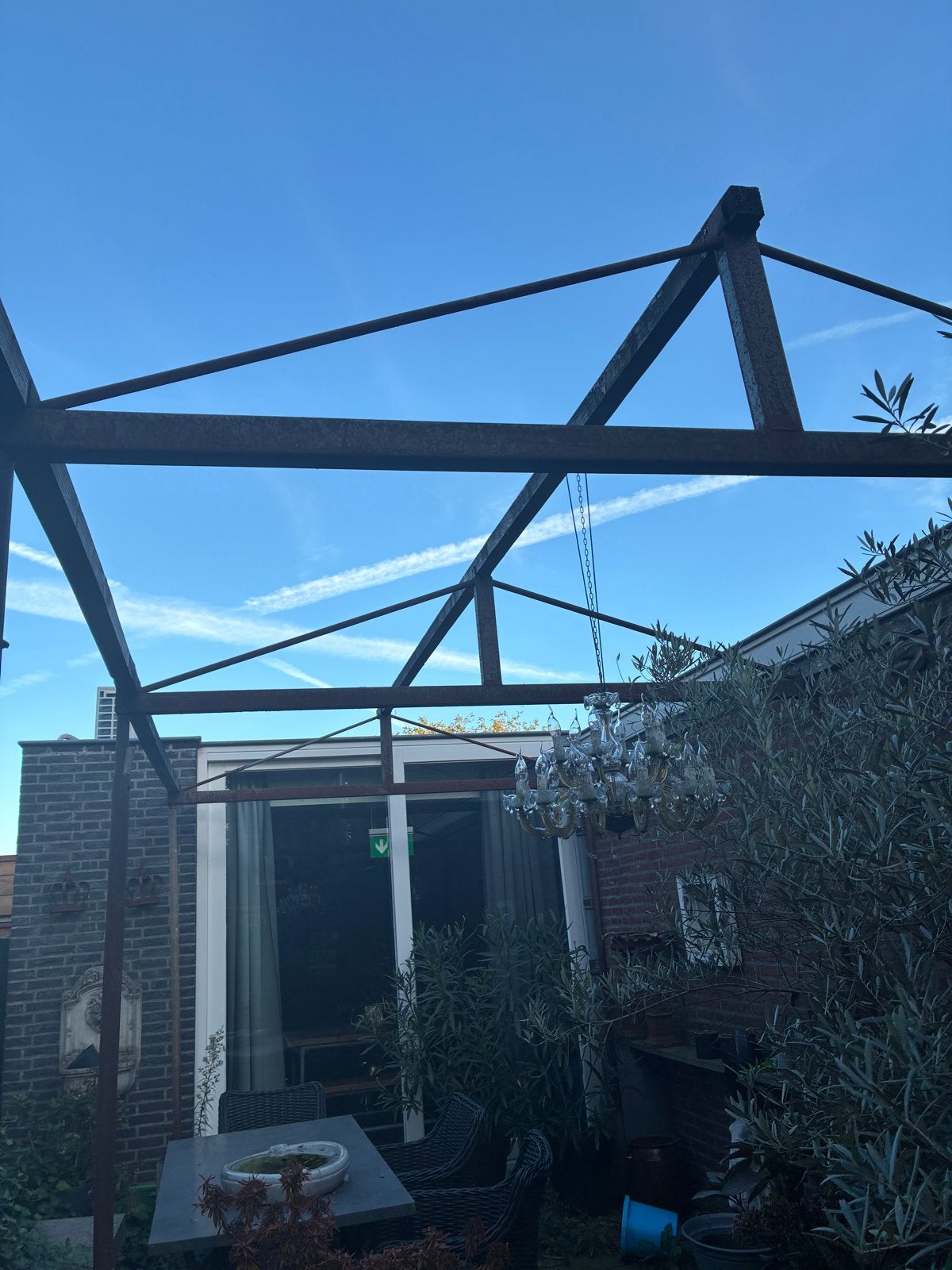 Robuuste metalen pergola constructie, Tuin en Terras, Ophalen of Verzenden, Gebruikt, Overige typen
