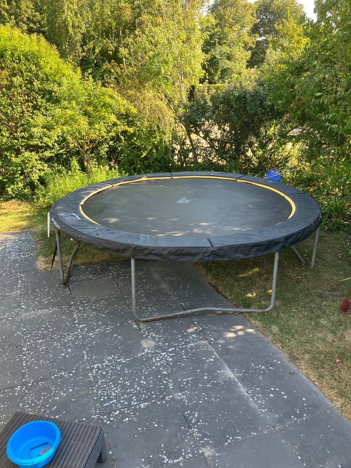 Trampoline 385cm buitendiameter-315 cm binnendiameter, Ophalen, Gebruikt
