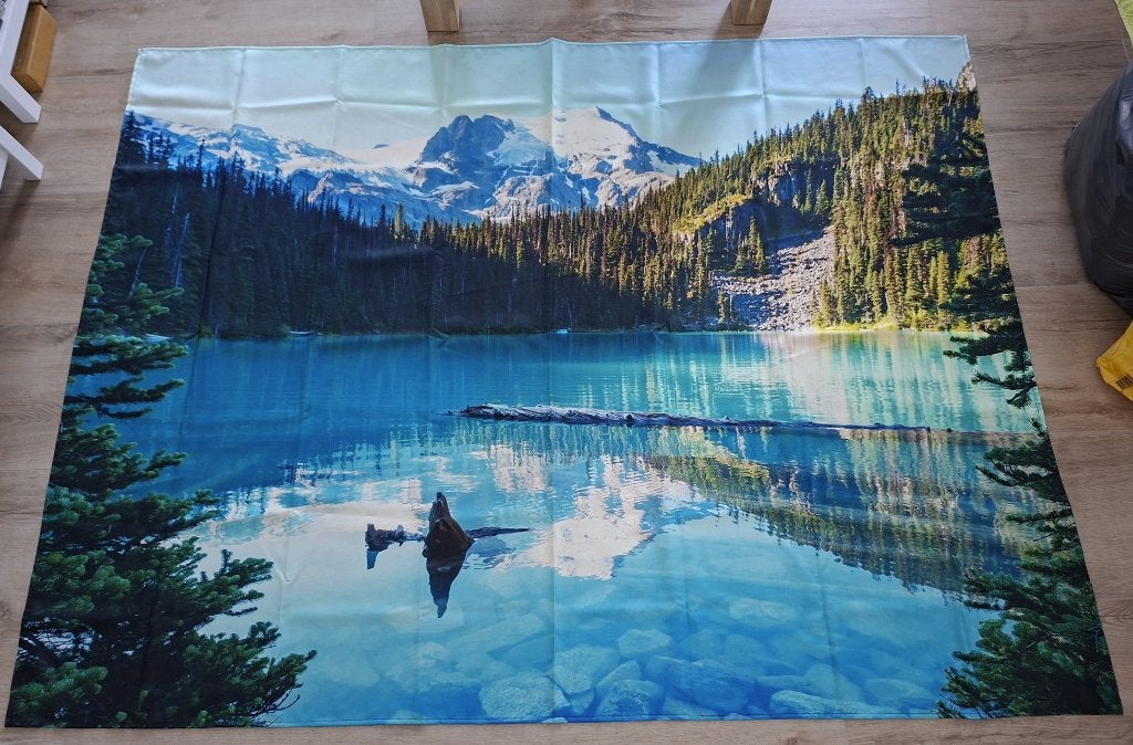 Wanddecoratie Bergen 2x1,5m, Ophalen, Wandkleed, Zo goed als nieuw, 150 cm