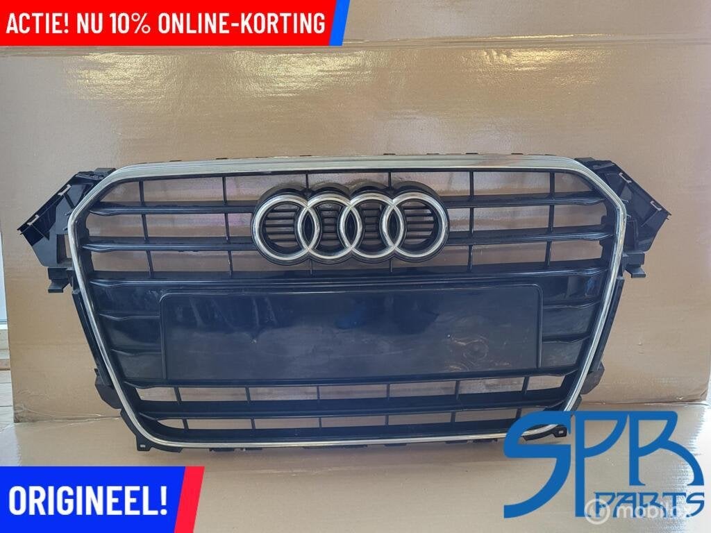 AUDI A4 8K B8 FACELIFT S-LINE S GRILLE GLANZEND ZWART GRILL, Gebruikt, AUDI, Audi, Ophalen of Verzenden