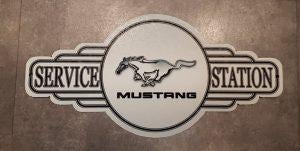 Ford Mustang Service zwaar metalen contour reclame bord, Eu, Eu, Nieuw, Ophalen of Verzenden