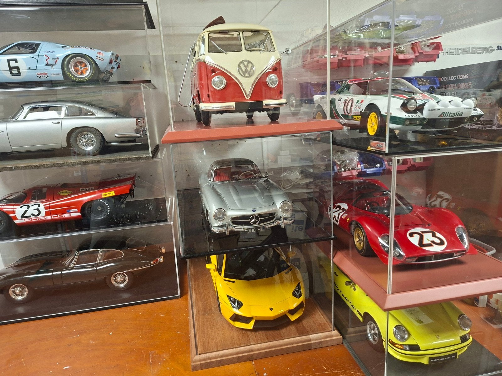 Diverse 1/8 modelauto's Mercedes,Ferrari,Porsche enz, Ophalen, Gebruikt, 1:5 t/m 1:8, Auto