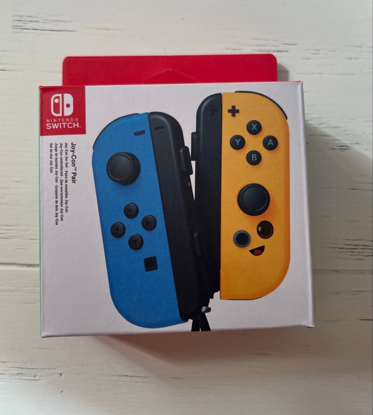 Nintendo Switch Joy-Con Joycon Blauw/Geel Fortnite ed nieuw, Overige controllers, Nieuw, Ophalen of Verzenden, Draadloos
