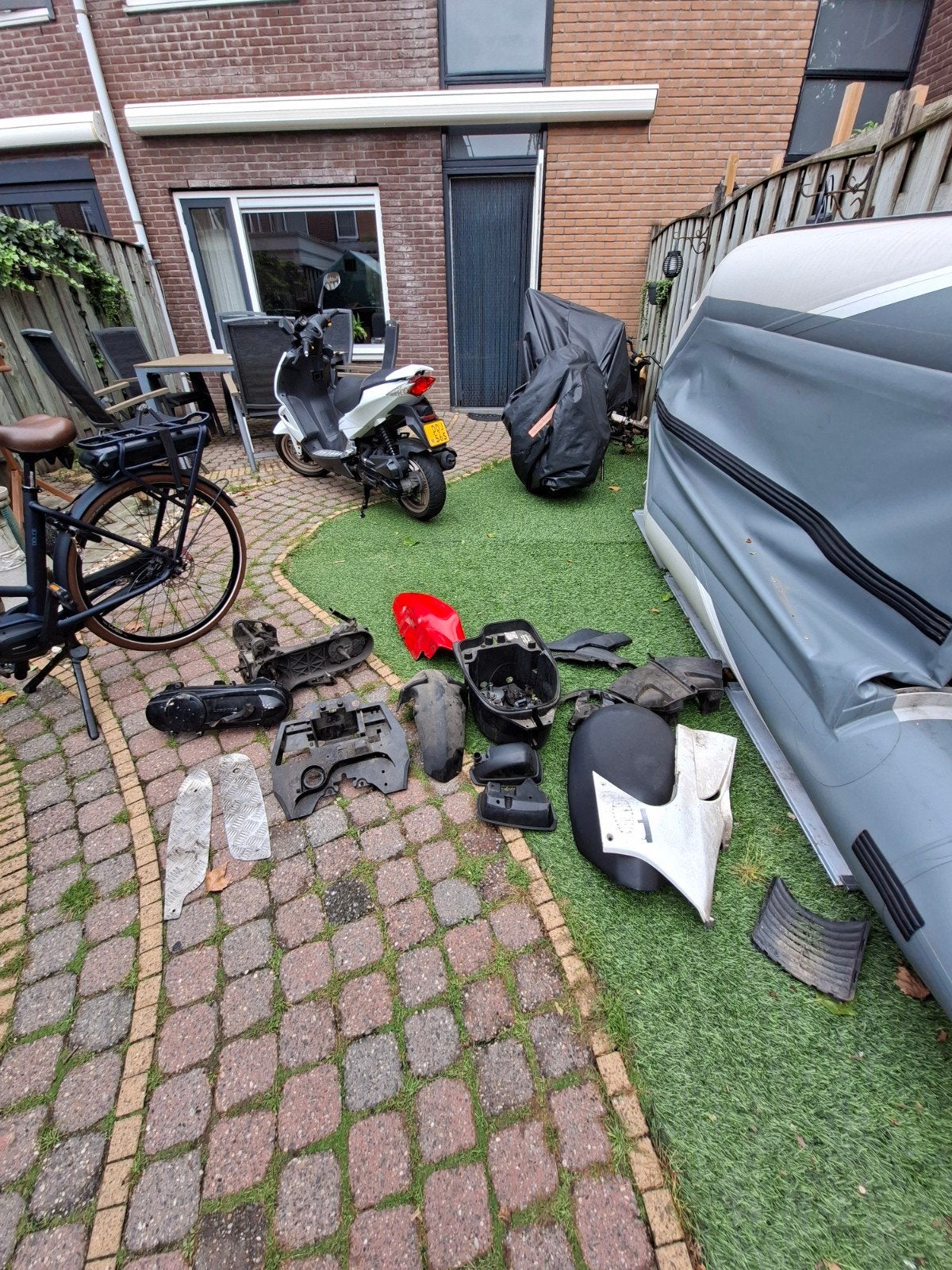 Partij onderdelen Peugeot Jetforce, Fietsen en Brommers, Brommers | Tomos, Ophalen, Gebruikt, Overige modellen
