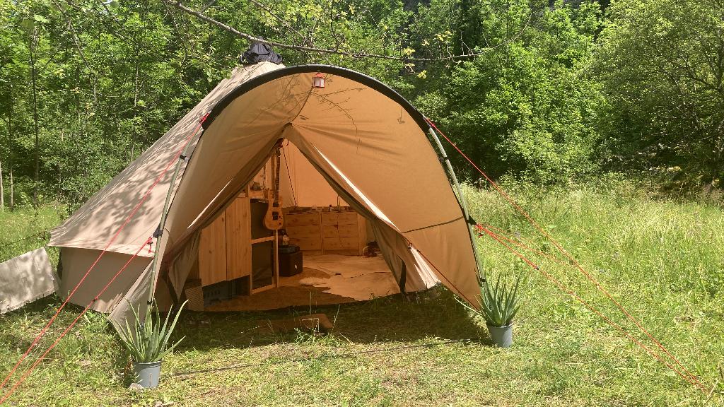 Bell Tent 5 meter - Robens - Klondike Grande - 10 pers., Ophalen, Gebruikt, Meer dan 6