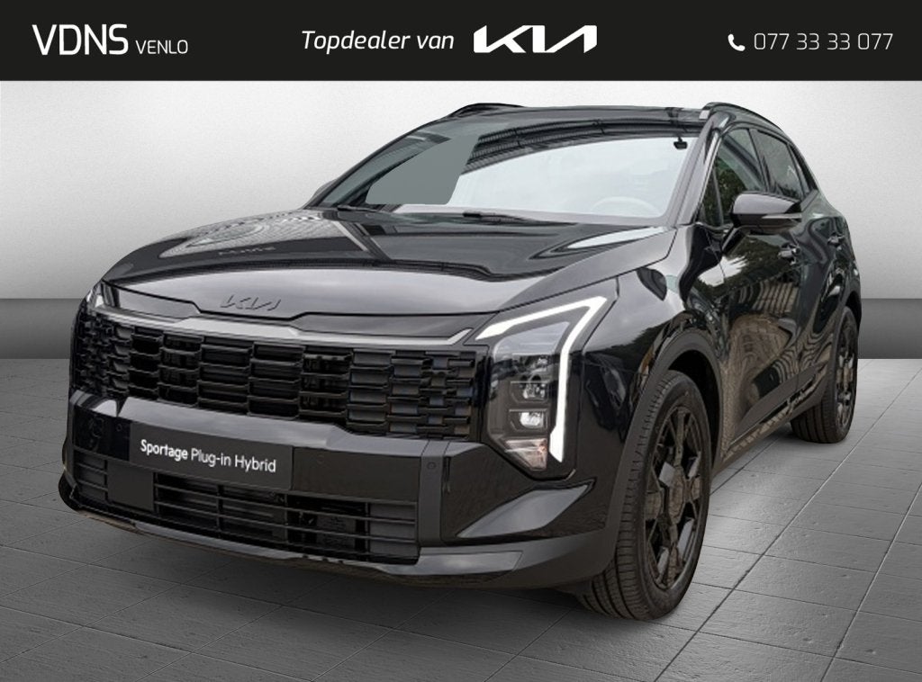 Kia Sportage 1.6T-GDI PHEV Black Edition Advance '' ACTIE PR, Automaat, 4 cilinders, Zwart, Nieuw