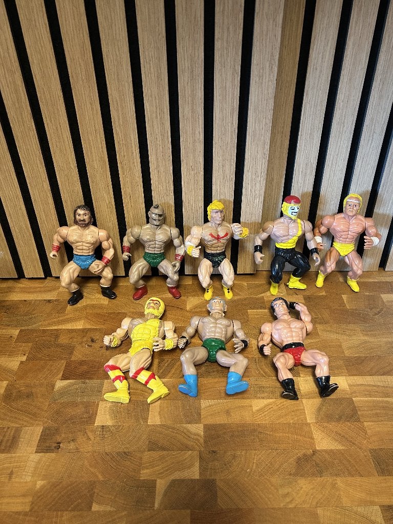 8 Wrestlers champions muscle champs bootleg, Ophalen of Verzenden, Gebruikt