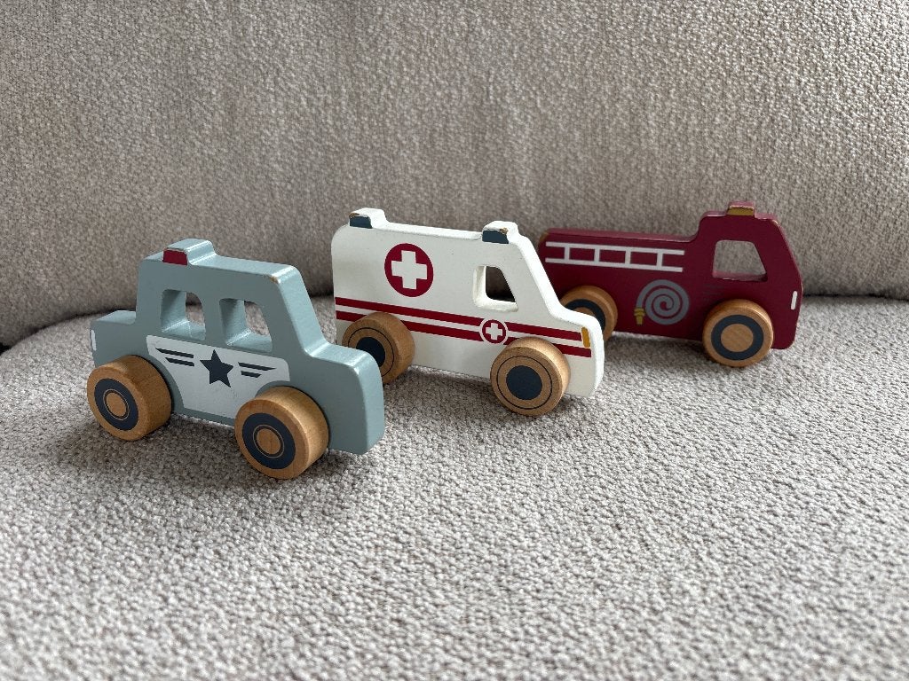 Little Dutch hulpverleningsauto's, Ophalen of Verzenden, Gebruikt, Duw- of Trekspeelgoed